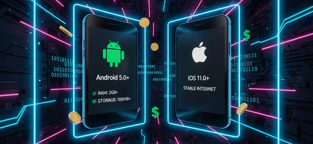 требования к смартфонам в Pin Up