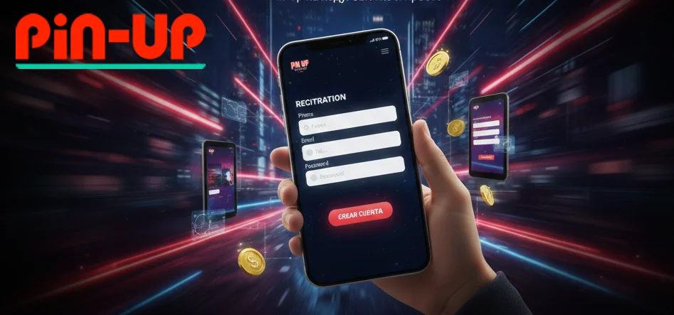 Регистрация с мобильного Pin-Up